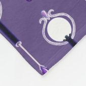 Couverture polaire en fée de pluie violette (Coin)