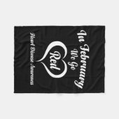 Couverture Polaire En Février, Nous allons Red Heart Disease Awarenes (Devant (Horizontal))