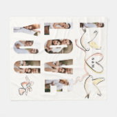 Couverture polaire en flanelle avec collage de pho (Devant (Horizontal))