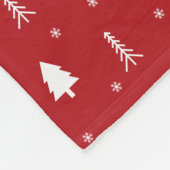 Couverture Polaire en Fleece avec Sapins de Noël e (Coin)