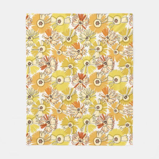 Couverture polaire en fleurs d'Aster (Devant)