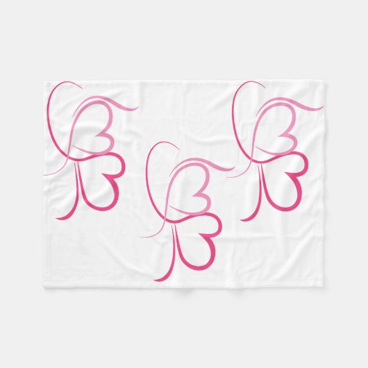 Couverture Polaire En forme de cœur  (Devant (Horizontal))