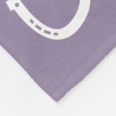 Couverture Polaire En Mémoire Amoureuse Cheval violet (Coin)