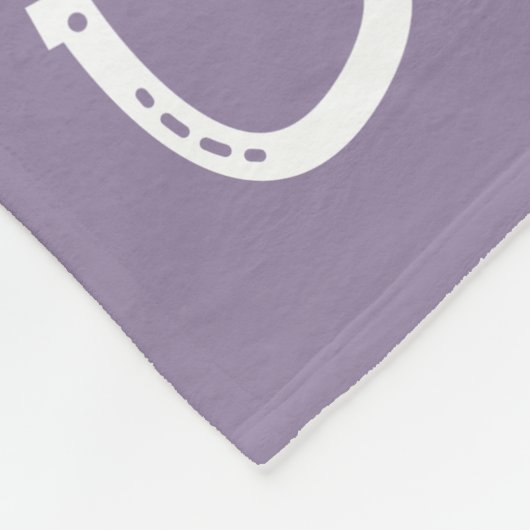 Couverture Polaire En Mémoire Amoureuse Cheval violet (Coin)