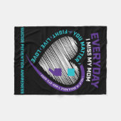 Couverture Polaire En Mémoire Amoureuse Maman Suicide Prévention (Devant (Horizontal))