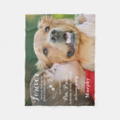 Couverture Polaire En Mémoire Amoureuse Photo Personnalisée Moderne P (Devant)