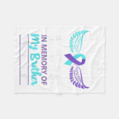 Couverture Polaire En Mémoire De La Prévention Du Suicide Frère (Devant (Horizontal))