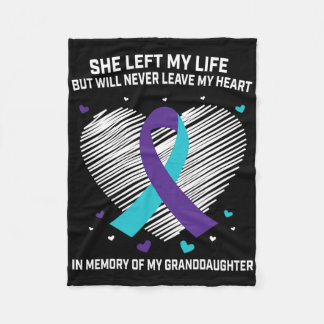 Couverture Polaire En Mémoire De Ma Petite-Fille Suicide Sensibilisat