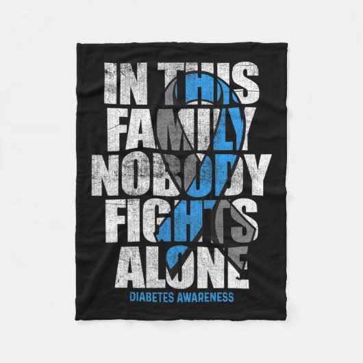 Couverture Polaire En Novembre Nous Portons Bleu T1d T2d Diabète Diab (Devant)