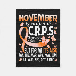 Couverture Polaire En Novembre Nous Portons Orange Ribbon Crps Sensib