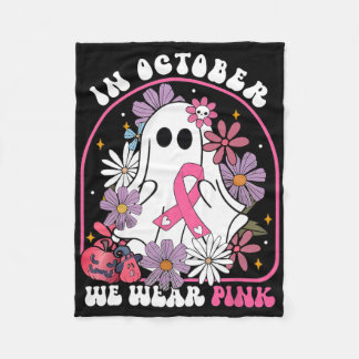 Couverture Polaire En Octobre Nous Portons Le Fantôme Rose Floral Can