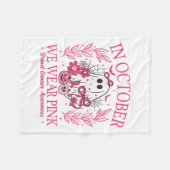 Couverture Polaire En Octobre Nous Portons Nk Halloween Cancer Du Sei (Devant (Horizontal))