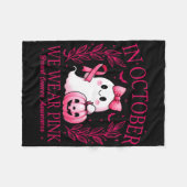 Couverture Polaire En Octobre Nous Portons Rose - Sensibilisation au  (Devant (Horizontal))