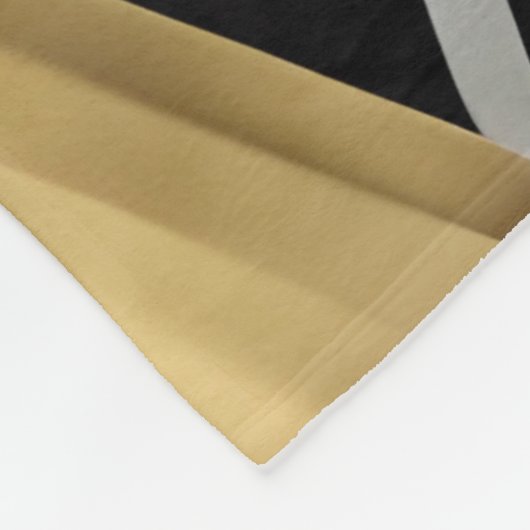 couverture polaire en or abstrait et triangles noi (Coin)