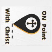Couverture Polaire En Point Avec Christ Biblique (Devant (Horizontal))