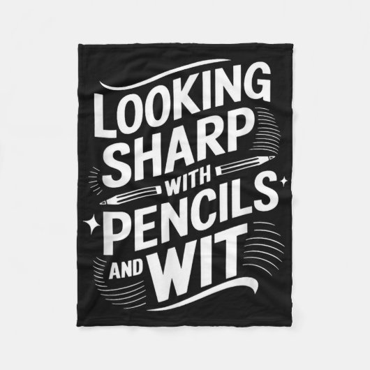 Couverture Polaire En Regardant Sharp Avec Crayons Et Avec Esprit (Devant)