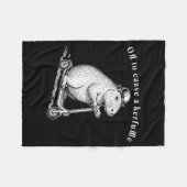 Couverture Polaire En route pour causer une pagaille, Funny Groundhog (Devant (Horizontal))