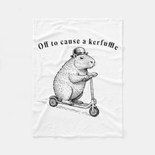 Couverture Polaire En route pour causer une pagaille, Funny Groundhog
