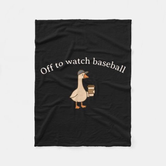 Couverture Polaire En route pour regarder un mème drôle de baseball d (Devant)