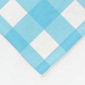 Couverture Polaire En vichy bleu cérusé clair (Coin)