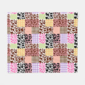 Couverture Polaire En vichy moderne Patchwork Quilt (Devant (Horizontal))