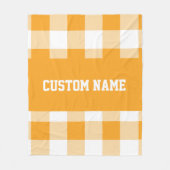 Couverture Polaire en vichy Motif (Devant)