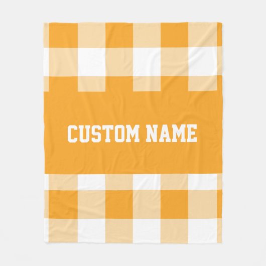 Couverture Polaire en vichy Motif (Devant)