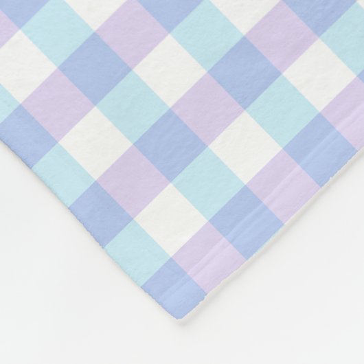 Couverture Polaire En vichy Pastel Purple (Coin)