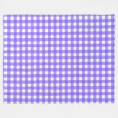 Couverture Polaire En vichy périphérique et blanc (Devant (Horizontal))