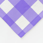 Couverture Polaire En vichy périphérique et blanc (Coin)