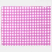 Couverture Polaire En vichy rose (Devant (Horizontal))