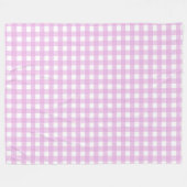 Couverture Polaire En vichy rose pâle (Devant (Horizontal))