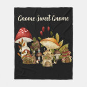 Couverture Polaire Enchantement Gnome Champignons (Devant)