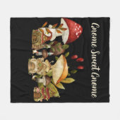 Couverture Polaire Enchantement Gnome Champignons (Devant (Horizontal))