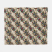 Couverture Polaire Enchanting Floral Owl (Devant (Horizontal))