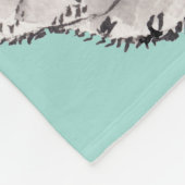 Couverture Polaire Encre et mite d'aquarelle (Coin)