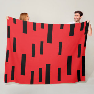 Couverture Polaire Encre rouge