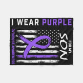 Couverture Polaire End Overdose Awareness Shirt Son August Purple Fla (Devant (Horizontal))