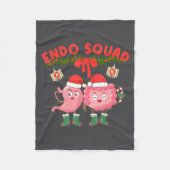 Couverture Polaire Endo Squad Nurse Stomach Santa Hat Endoscopy Tech  (Devant)