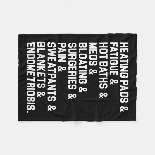 Couverture Polaire Endometriose Sensibilisation Cadeau Chauffage Plaq (Devant (Horizontal))