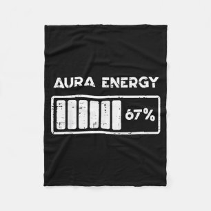 Couverture Polaire Énergie Aura 67 Pourcent Drôle Numéro 6 7 Mème Fem