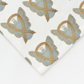 Couverture Polaire Enfance Cancer Sensibilisation Ruban Ange Couvertu (Coin)