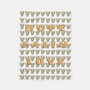 Couverture Polaire Enfance Cancer Sensibilisation Ruban Ange Couvertu