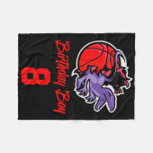 Couverture Polaire Enfant De 8 Ans Pour Bysketbyll Et Dinosa (Devant (Horizontal))