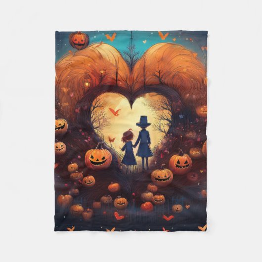 Couverture Polaire Enfant d'Halloween (Devant)