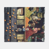 Couverture Polaire Enfant en bas âge et oranges (Devant (Horizontal))