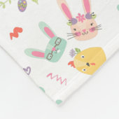 Couverture Polaire Enfant Motif lapny de Pâques (Coin)