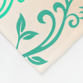 Couverture Polaire Enfantement du logo botanique de la meilleure (Coin)