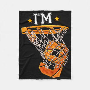 Couverture Polaire Enfants 9e anniversaire Bysketbyll I'm 9 Garçon Gi