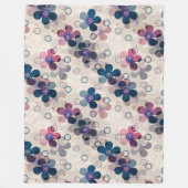 Couverture Polaire Enfants Abstraits mignon dessin animé fleurs fleur (Devant)
